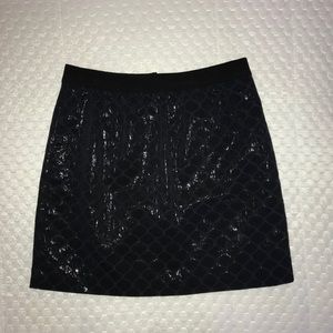 Ann Taylor LOFT skirt Sz. 8
NAVY metallic look